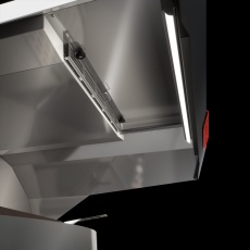 Dunsthaube mit Motor für Pizzaofen AH110V