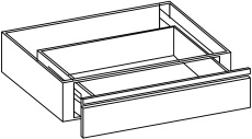 Ladenelement für Arbeitstisch 725 mm