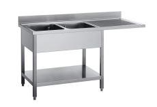 Spültisch mit Überstand 7LRL2GD (Plattenüberstand rechts)