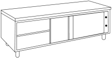 Wärmeschrank 6TASC (ohne Spritzschutzkante)