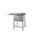 Spültisch mit Überstand 7LRL1GS Breite (Plattenüberstand links)