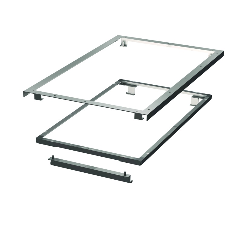 Einbaurahmen für Compactmodule für Edelstahl-Arbeitsplatten