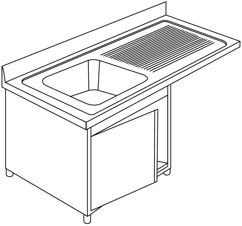 Spülschrank 7LABL1GD (Plattenüberstand rechts)