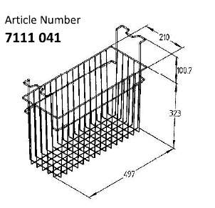 Korb für Verkaufsgefriertruhe EFE 7111041
