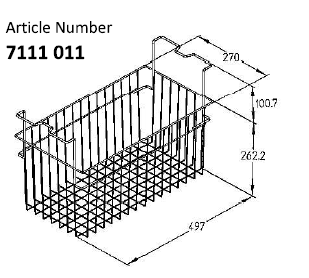 Korb für Verkaufsgefriertruhe EFE 7111011