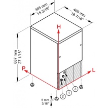 Eiskegelerzeuger IMF 28 HC