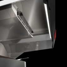 Dunsthaube mit Motor für Pizzaofen AH140V